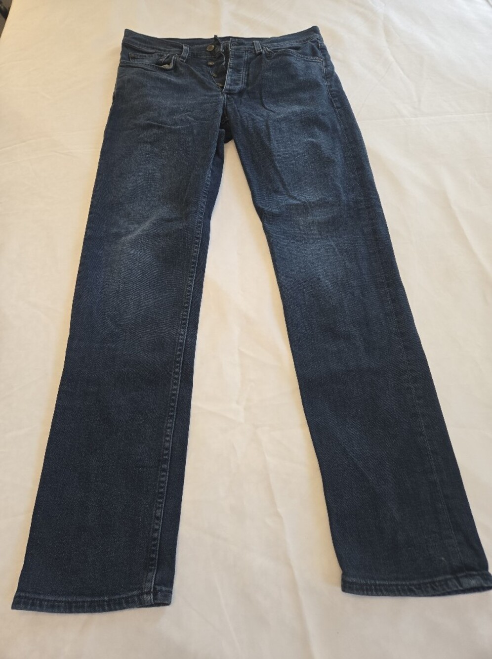 rag & bone Dark Blue Straight-Leg Jeans FIT 2 Slim